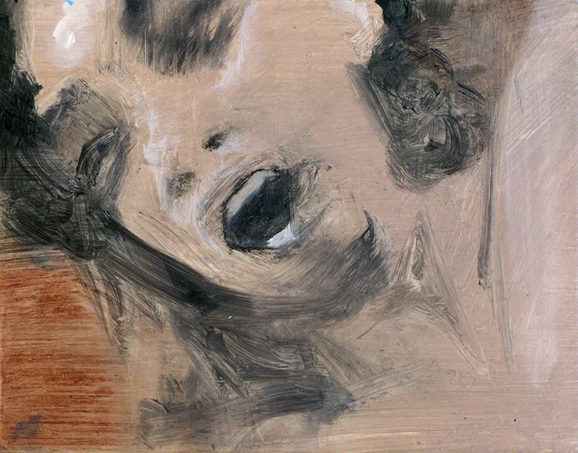 <p>Arrebato II (2016), óleo sobre madera, 9x11 cm</p>
