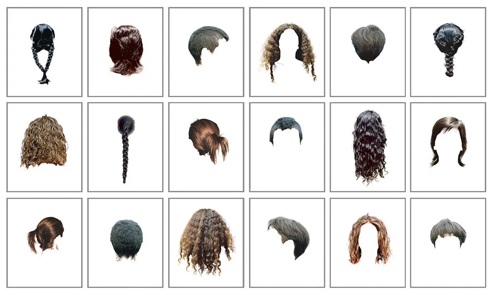 <p>Estereotipos I. De la serie Atlas. Estrategias alegóricas para un anatomista | políptico de 18 piezas de 61x51cm c/u | impresión ultrachrome k3 | 2007</p>
