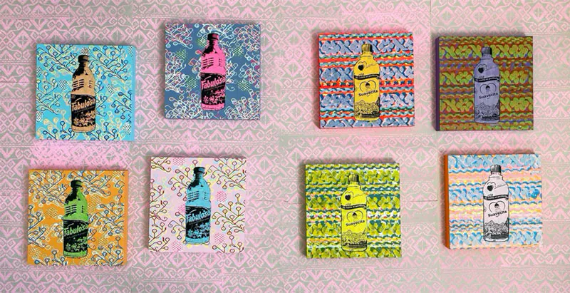 <p>Tareas de Limpieza 2019 serigrafia en madera y en papel 96 x 72 pulgadas</p>
