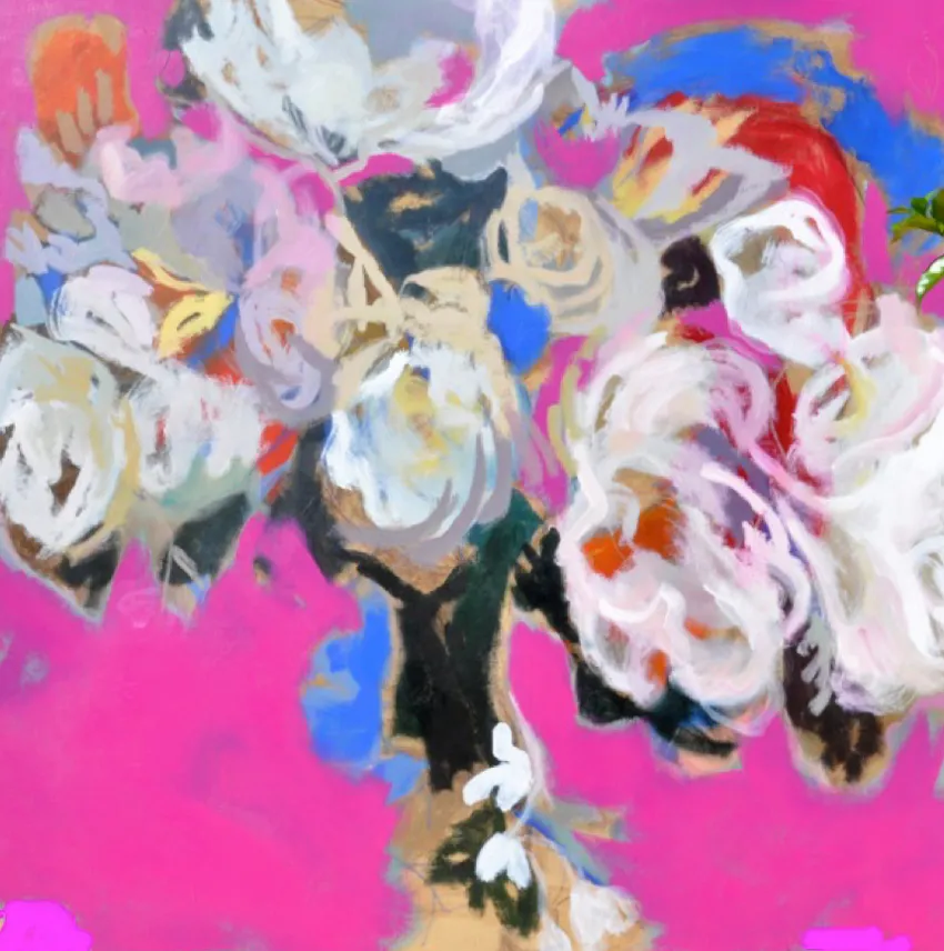 <p>Florecer | 140x140cm | acrílico s/lienzo</p>
