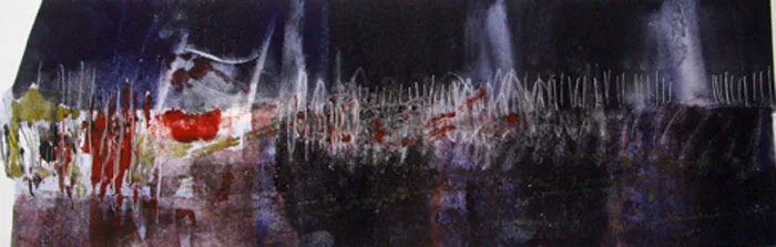 <p>Rebelião | Monotipo Papel: 26 x 54 cms Placa: 14 x 42 cms | 2011</p>
