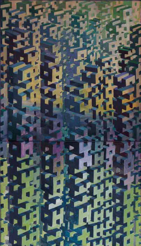 <p>2013 | Acrílico sobre tela | Díptico 71 x 40 cm</p>
