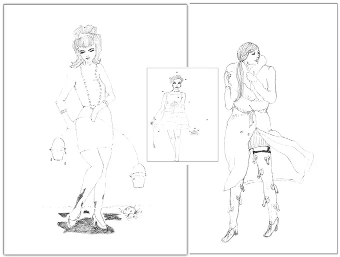 <p>Gran serie intitulada o pequeña serie de grandes desastres | Lápiz sobre papel serie de más de 25 dibujos medidas variables | año: 2007/2008</p>
