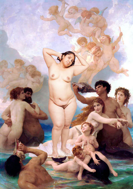 <p><i>Sobre el nacimiento de Venus II</i> | De la serie La Atlántida | Collage digital | México. 2016.</p>
