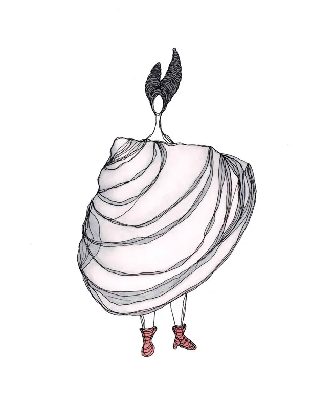 <p>Voz 4 | Tinta y lápices de colores | 2016</p>
