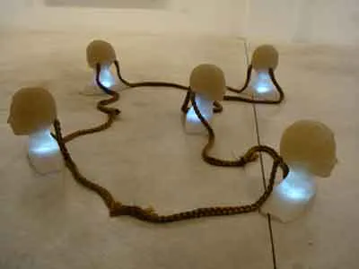 <p>Sin título | Instalación | 5 bustos de tamaño natural | resina con pelo artificial | 32 x 35 x 14 cms cada uno | 2010</p>
