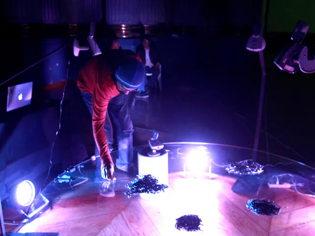 <p>Interactive audiovisual performance by Tritone Collective</p>
