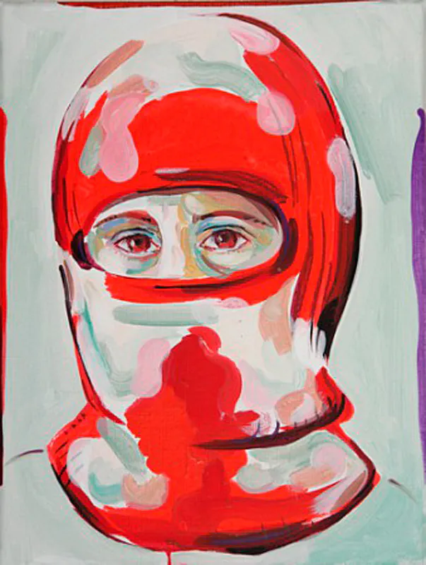 <p>De la serie: Covered | Red | 40x30 cm | acrylic paint/linen | 2010</p>
