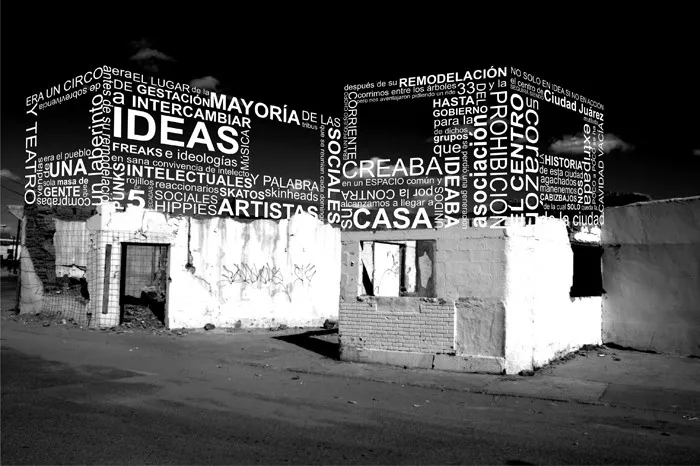 <p>Narrativas del espacio efímero. Reconstrucción de Cd.Juárez por medio del relato | 2013 | Fotografíadigital y en placa 4 x 5 85 x 75 cm</p>
