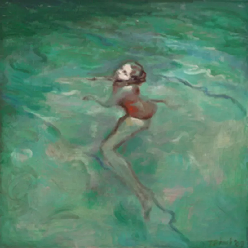 <p>Sospecha | 60x60 cm. | acrílico/tela | 2010</p>
