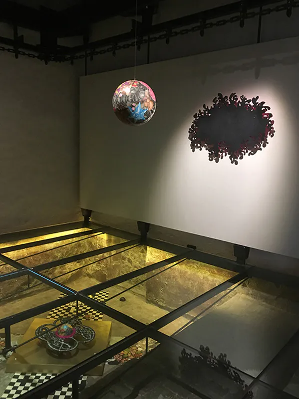 <p>Cartografías para la memoria | Vista de instalación| La Celda Contemporánea, Claustro de Sor Juana | 2017</p>
