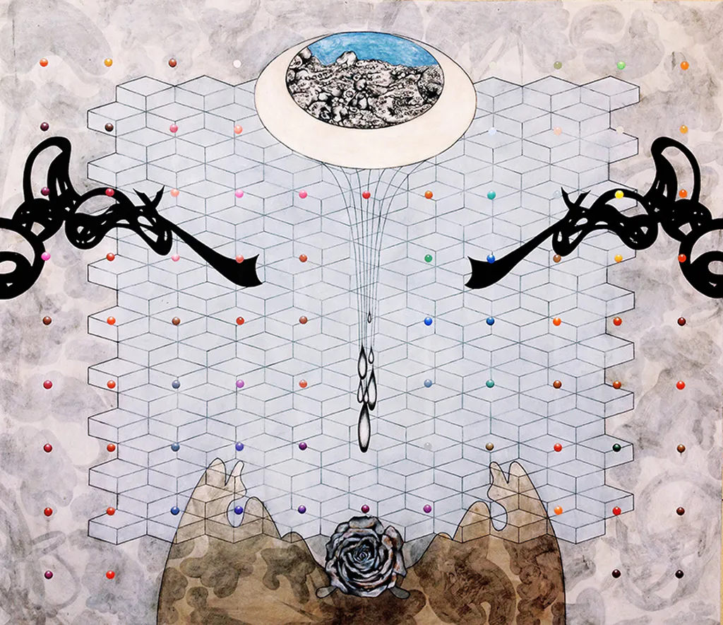 <p>Marina II | Acrílico y Prismacolor / tela | 100 x 115 cm. | 2016</p>
